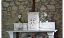 Detalle interior panteón, limpieza y rejunteado de piedra